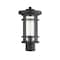 Z-Lite Jordan 1 Light Outdoor Post Mount Fixture, Black And Clear Seedy 570PHM-BK - alternate 5